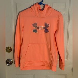 Hurley Neon Orange Pullover Hoodie Reflective Logo